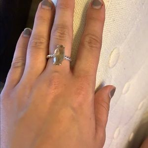 David Yurman Marquise Morganite Ring size 7